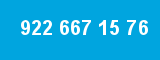 922 667 15 76 922 667 15 76